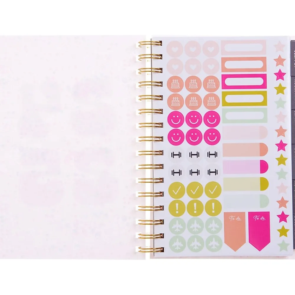 Academic Planners|Gartner Studios 2024 -2025 Dots 5.63" x 8.27" Academic Weekly & Monthly Planner, Plastic Cover, Multicolor (109411)