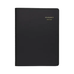 Academic Planners|AT-A-GLANCE 2024-2025 8.25" x 11" Academic Weekly Appointment Book, Faux Leather Cover, Black (70-957-05-25)
