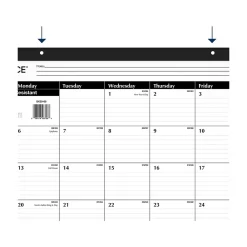 2025 Calendars|AT-A-GLANCE 2025 24" x 19" Monthly Desk Pad Calendar, White/Black (SK30-00-25)