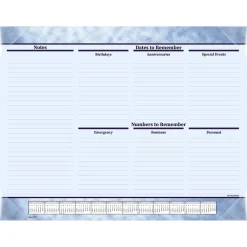 2025 Calendars|AT-A-GLANCE 2025 21.75" x 17" Monthly Desk Pad Calendar, Slate Blue (89701-25)