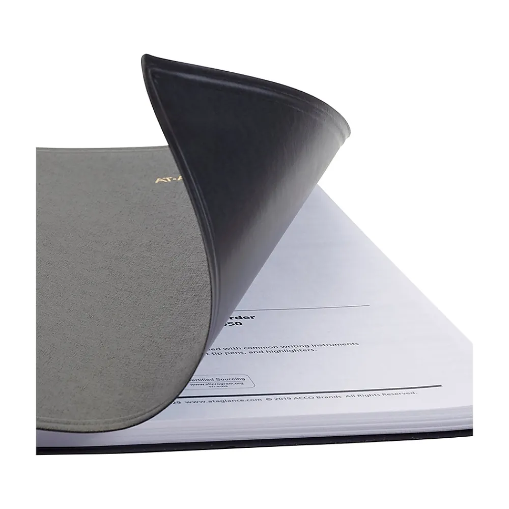 2025 Planners|AT-A-GLANCE 2025 9" x 11" Monthly Planner, Faux Leather Cover, Black (70-260-05-25)