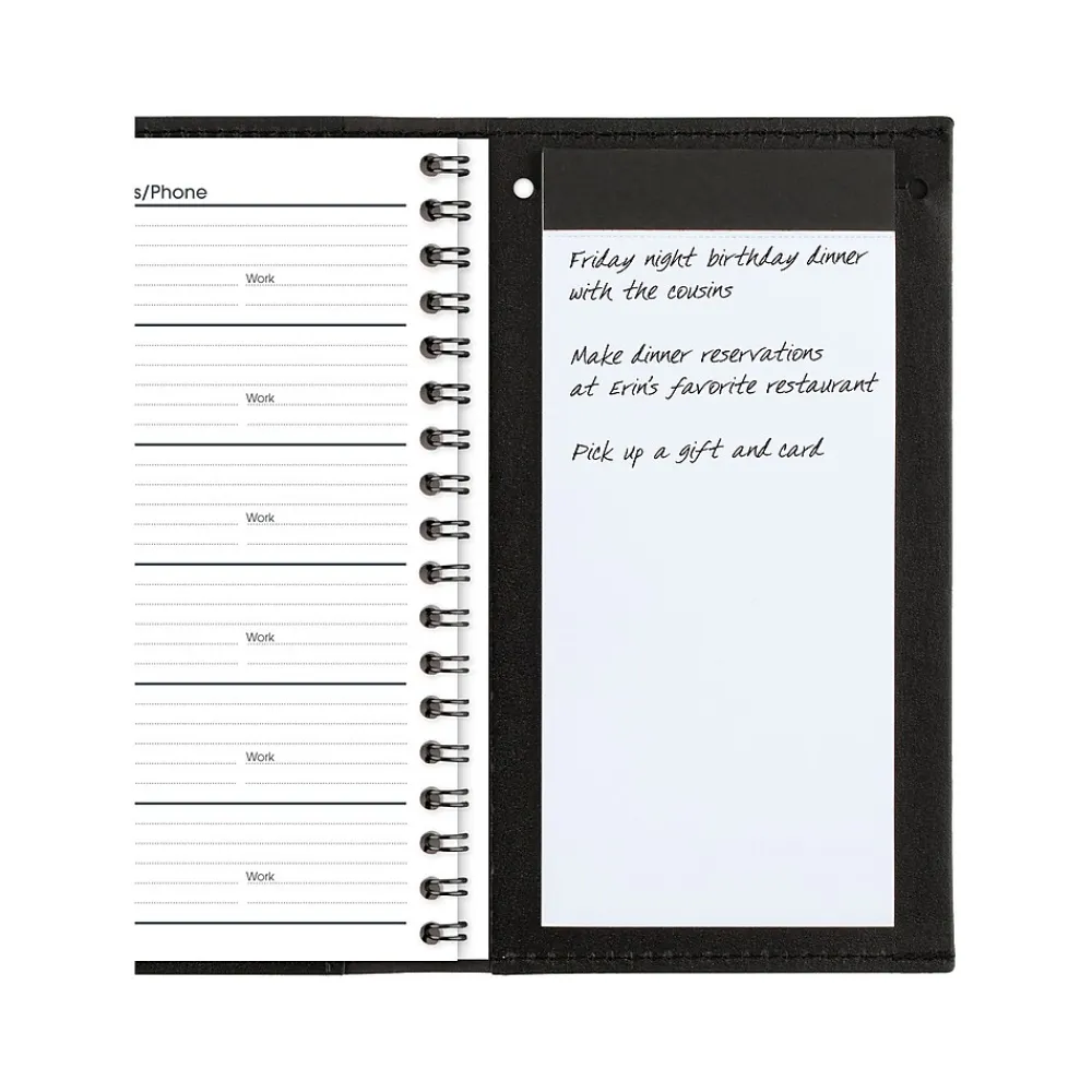 2025 Planners|AT-A-GLANCE 2025 3.5" x 6" Monthly Planner, Faux Leather Cover, Black (70-064-05-25)