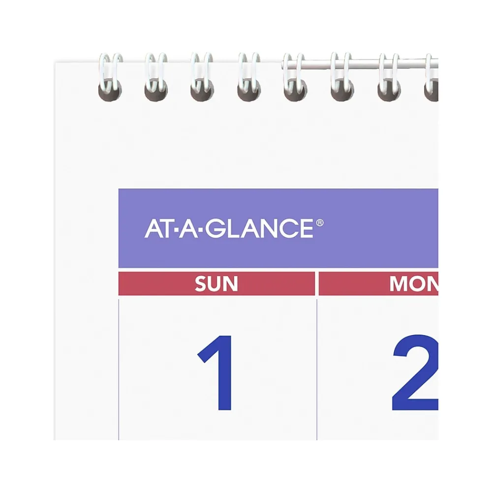 2025 Calendars|AT-A-GLANCE 2025 12" x 27" Three-Month Wall Calendar, White/Purple (PM11-28-25)