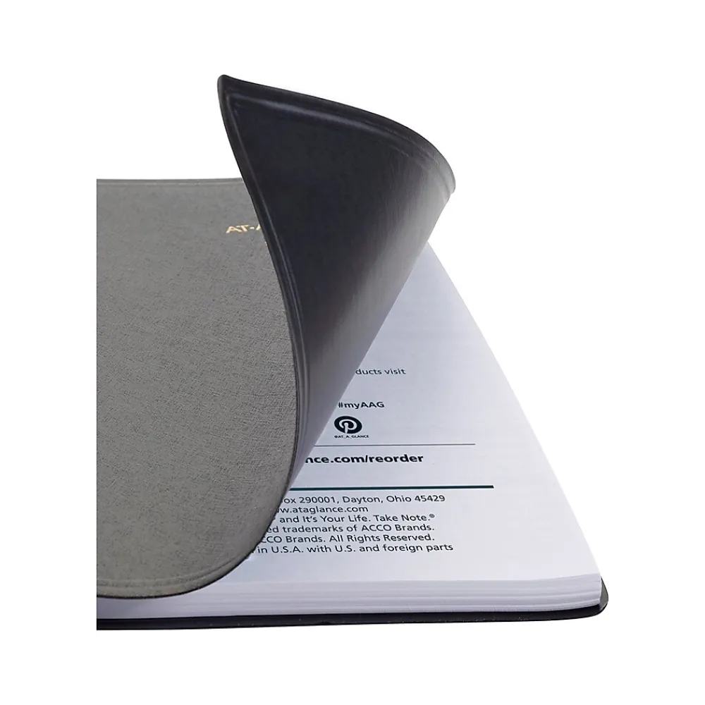 2025 Planners|AT-A-GLANCE 2025 5" x 8" Weekly Appointment Book, Faux Leather Cover, Black (70-075-05-25)
