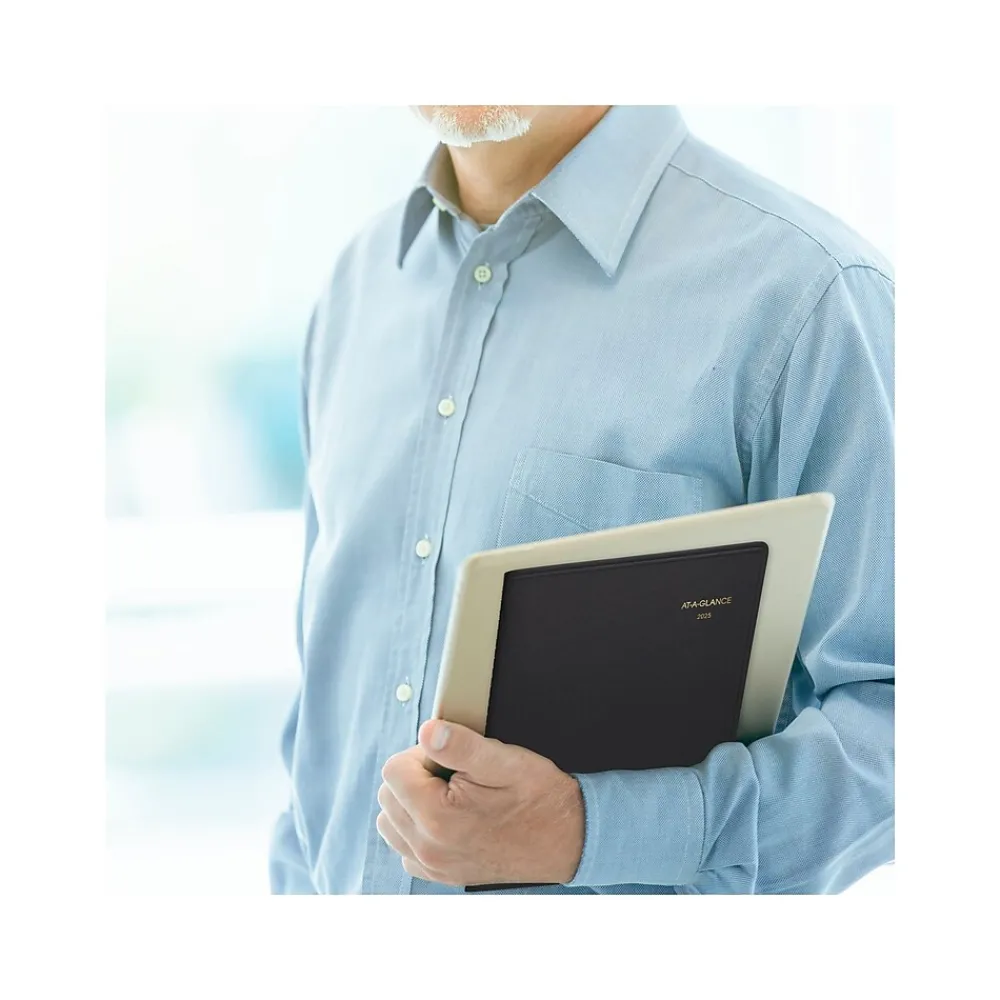 2025 Planners|AT-A-GLANCE 2025 8.25" x 11" Weekly Appointment Book, Faux Leather Cover, Black (70-950-05-25)