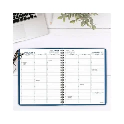 2025 Planners|AT-A-GLANCE 2025 8.25" x 11" Weekly Appointment Book, Faux Leather Cover, Blue (70-940-20-25)