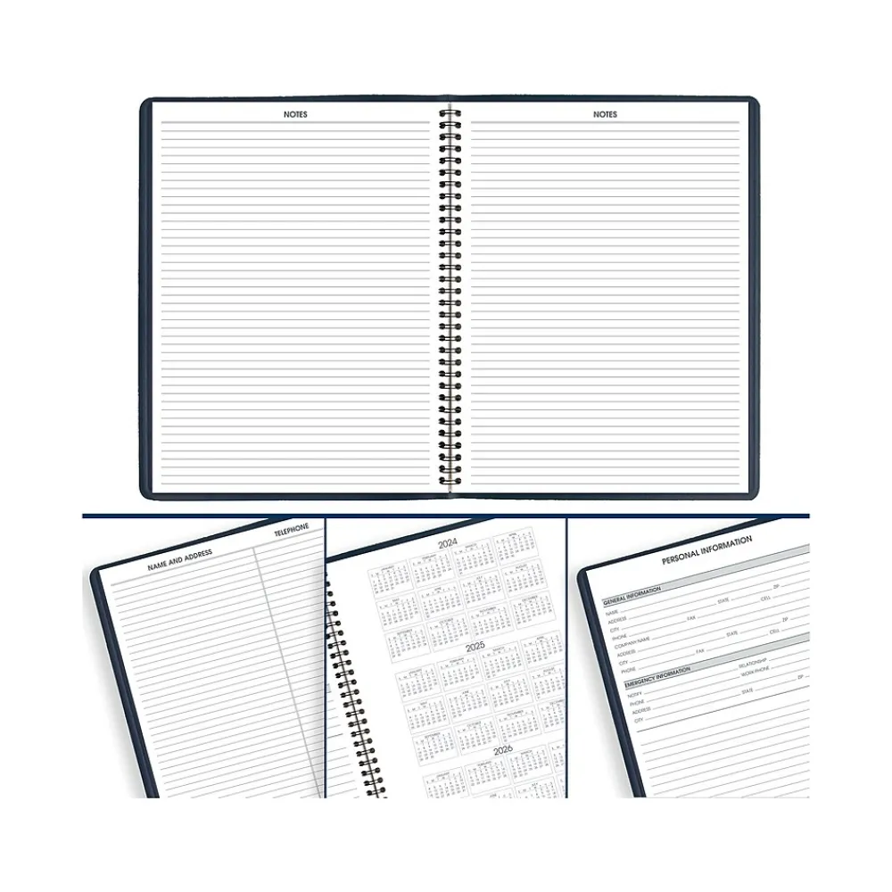 2025 Planners|AT-A-GLANCE 2025 8.25" x 11" Weekly Appointment Book Planner, Faux Leather Cover, Navy (70-950-20-25)