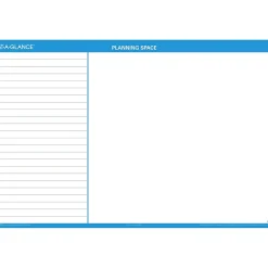 2025 Calendars|AT-A-GLANCE 2025 48" x 32" Yearly Dry Erase Wall Calendar, Reversible, White/Blue (PM300-28-25)