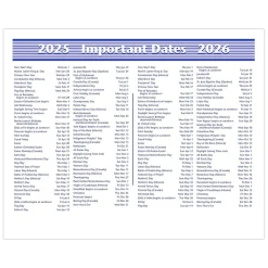 Calendars & Planners Refills|AT-A-GLANCE 2025 Flip-A-Week 7" x 5.5" Weekly Desk Calendar Refill, White/Blue (SW705X-50-25)
