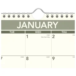 2025 Calendars|AT-A-GLANCE 2025 Recycled 15" x 12" Monthly Wall Calendar, Green/Black (PMG77-28-25)