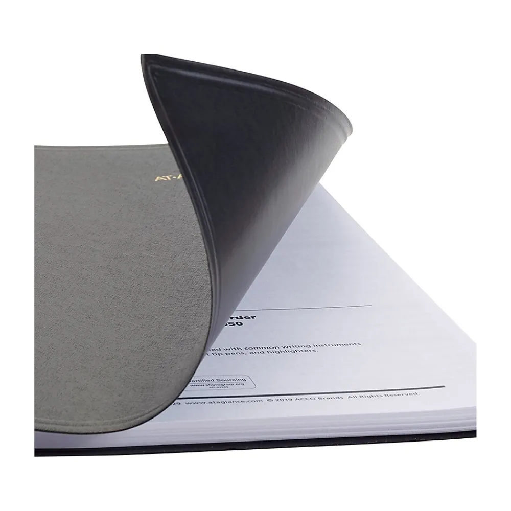 2025 Planners|AT-A-GLANCE 2025 The Action Planner 6.5" x 8.75" Daily Appointment Book, Faux Leather Cover, Black (70-EP03-05-25)