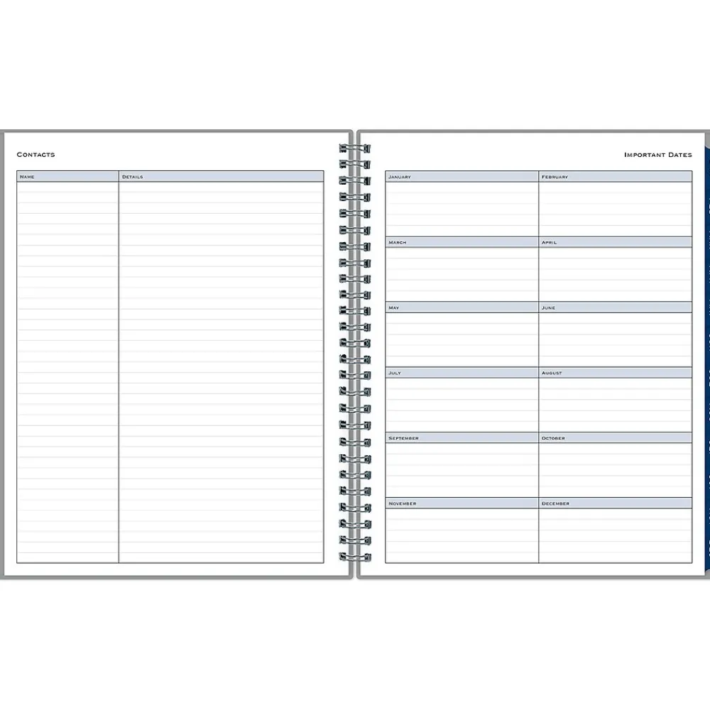 2025 Planners|Blue Sky 2025 7" x 9" Monthly Planner, Plastic Cover, Gray (150854)