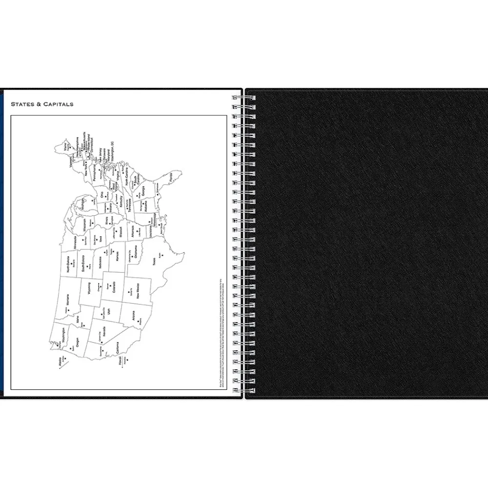 2025 Planners|Blue Sky 2025 8.5" x 11" Weekly & Monthly Appointment Book, Plastic Cover, Black (150848)