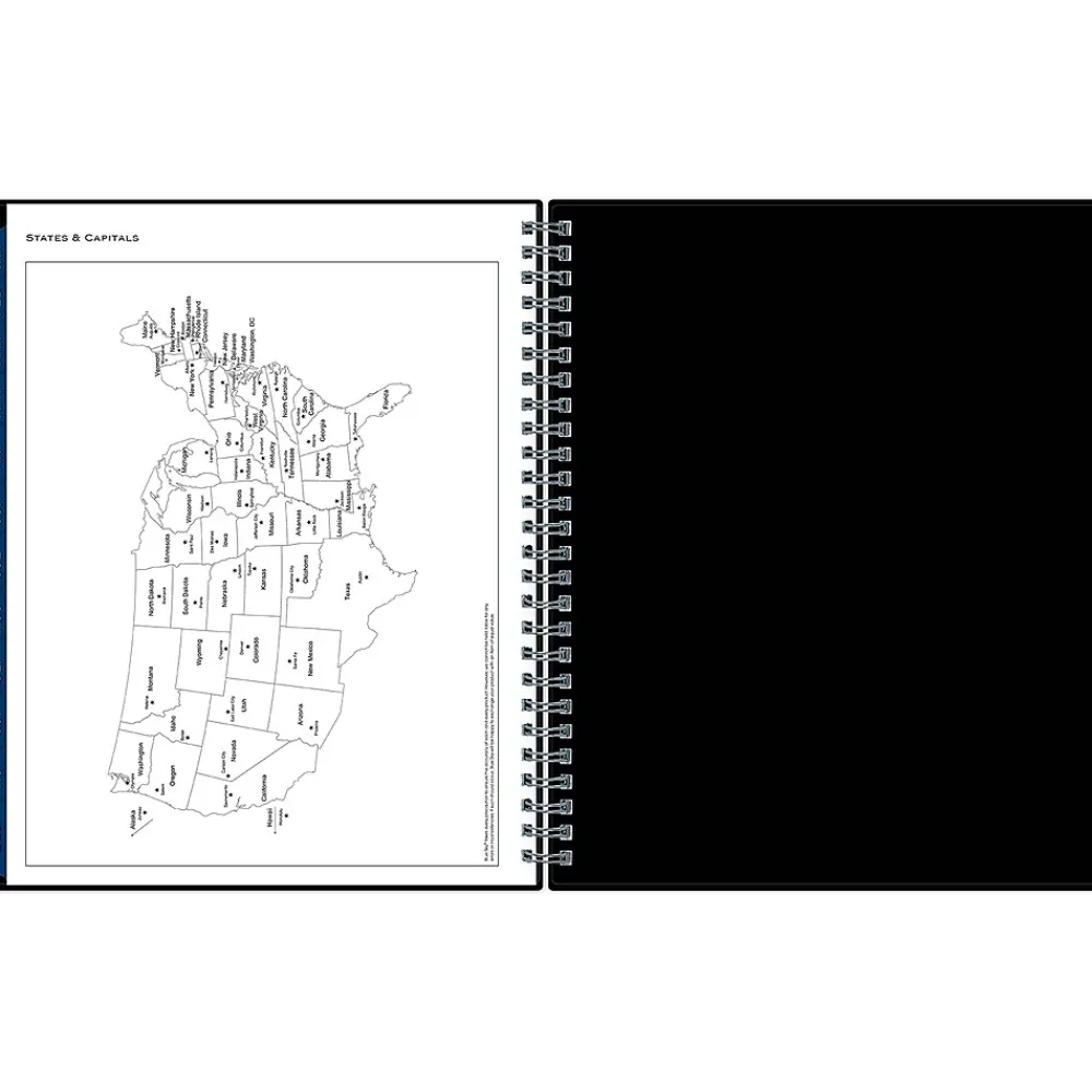 2025 Planners|Blue Sky 2025 7" x 9" Weekly & Monthly Planner, Plastic Cover, Black (148393)