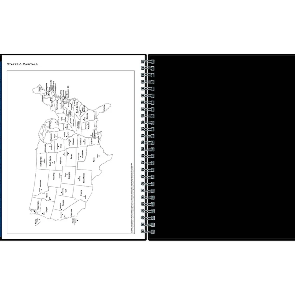 2025 Planners|Blue Sky 2025 7" x 9" Weekly & Monthly Appointment Book, Plastic Cover, Black (150846)