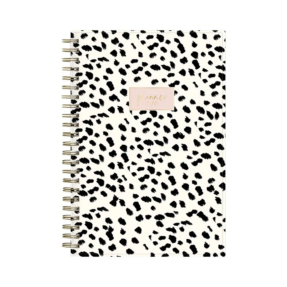Academic Planners|Blue Sky 2024-2025 Belinda Selene Nyla 5" x 8" Academic Weekly & Monthly Planner, White/Black (149822)