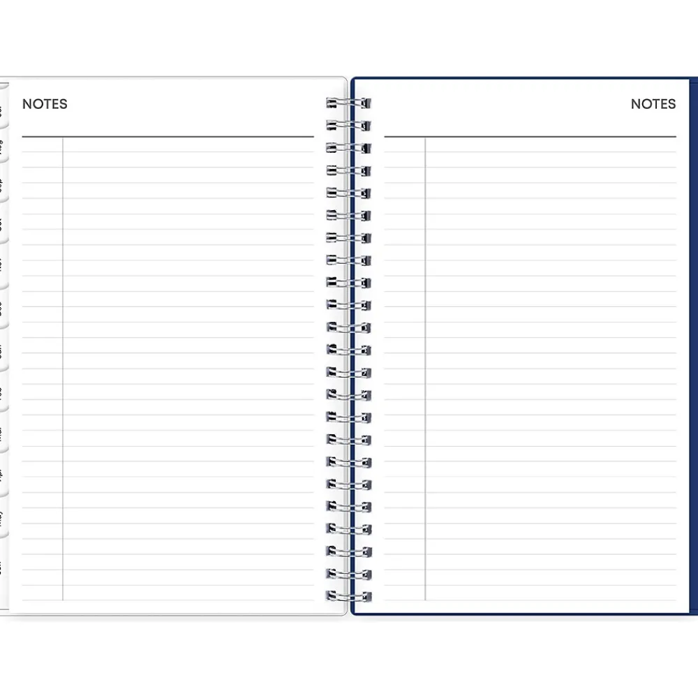 Academic Planners|Blue Sky 2024-2025 Chanson 5" x 8" Academic Weekly & Monthly Planner, Plastic Cover, Blue (128694-A25)