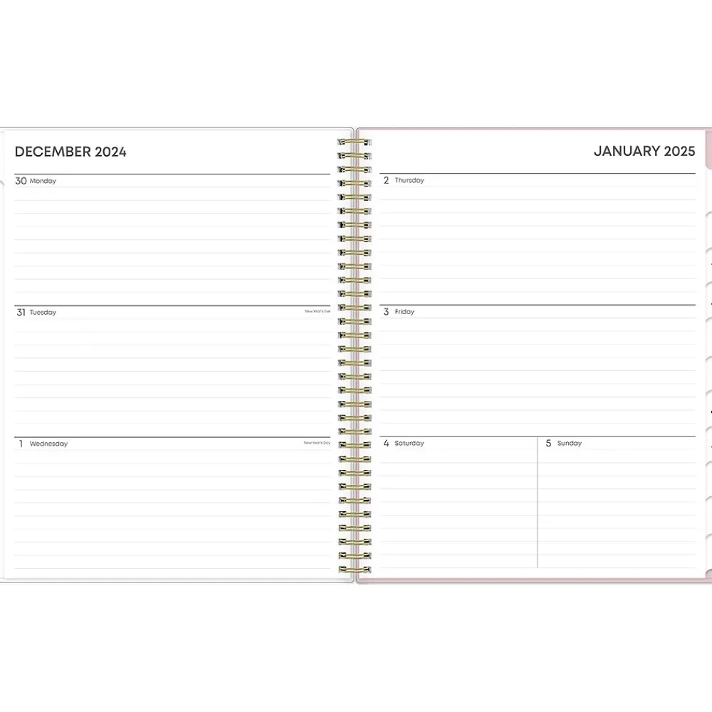 2025 Planners|Blue Sky 2025 Checkerboard 8.5" x 11" Weekly & Monthly Planner, Plastic Cover, Multicolor (152476)
