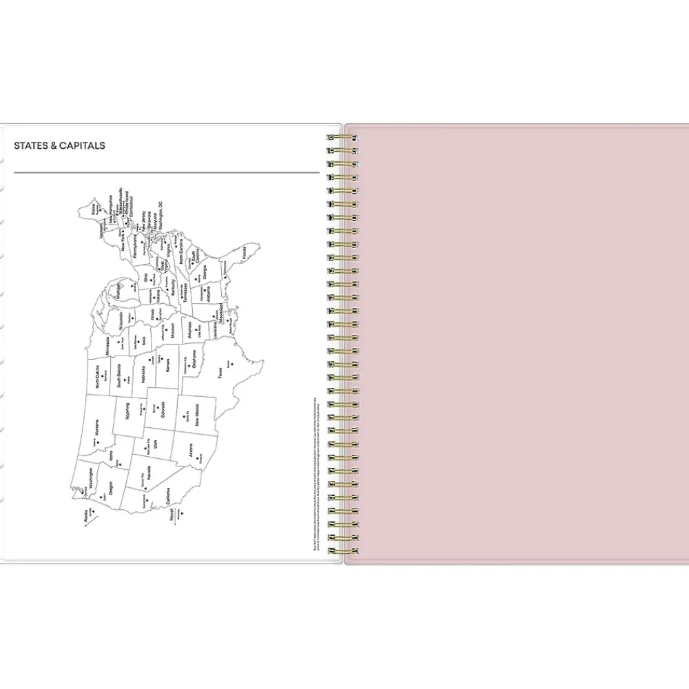 2025 Planners|Blue Sky 2025 Checkerboard 8.5" x 11" Weekly & Monthly Planner, Plastic Cover, Multicolor (152476)
