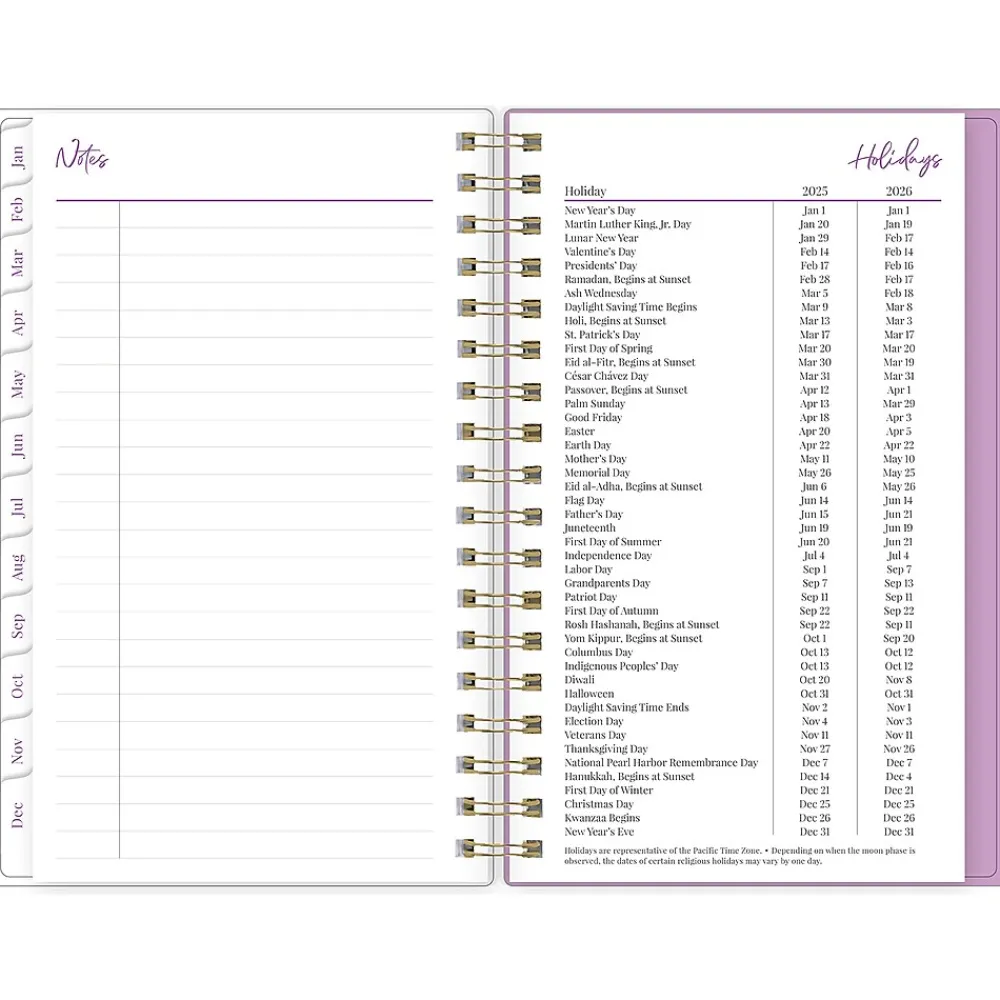 2025 Planners|Blue Sky 2025 Citrus Sunrise 3.63" x 6.13" Weekly & Monthly Planner, Plastic Cover, Multicolor (148028)