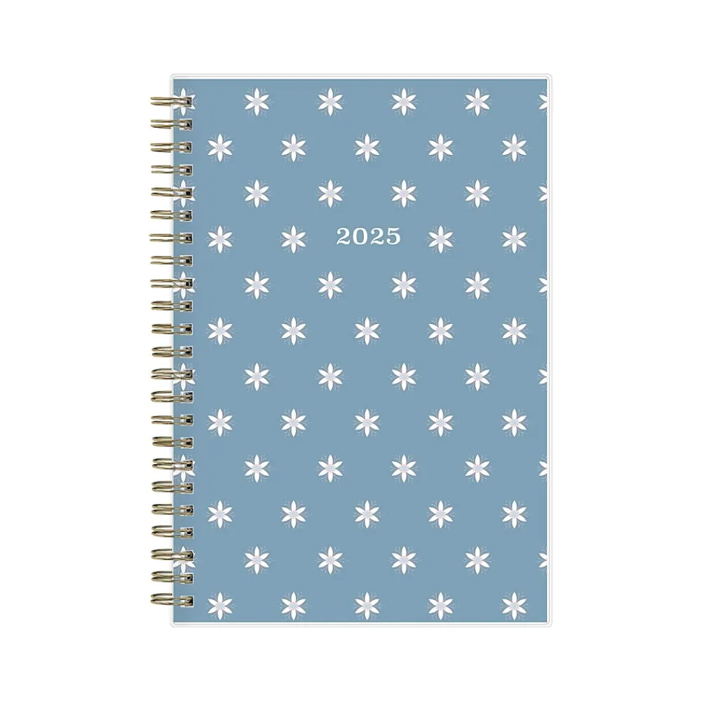 2025 Planners|Blue Sky 2025 Cocolie 5" x 8" Weekly & Monthly Planner, Plastic Cover, Blue/White (152244)