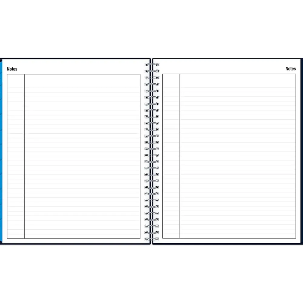 Academic Planners|Blue Sky 2024-2025 Collegiate 8" x 10" Academic Monthly Planner, Plastic Cover, Navy (148674-A25)