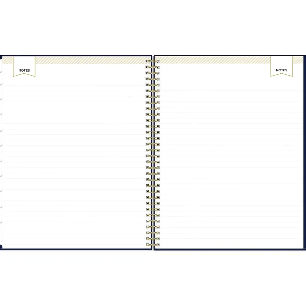 Academic Planners|Blue Sky 2024-2025 Day Designer 8.5" x 11" Academic Weekly & Monthly Planner, Plastic Cover, Deep Blue (149826)