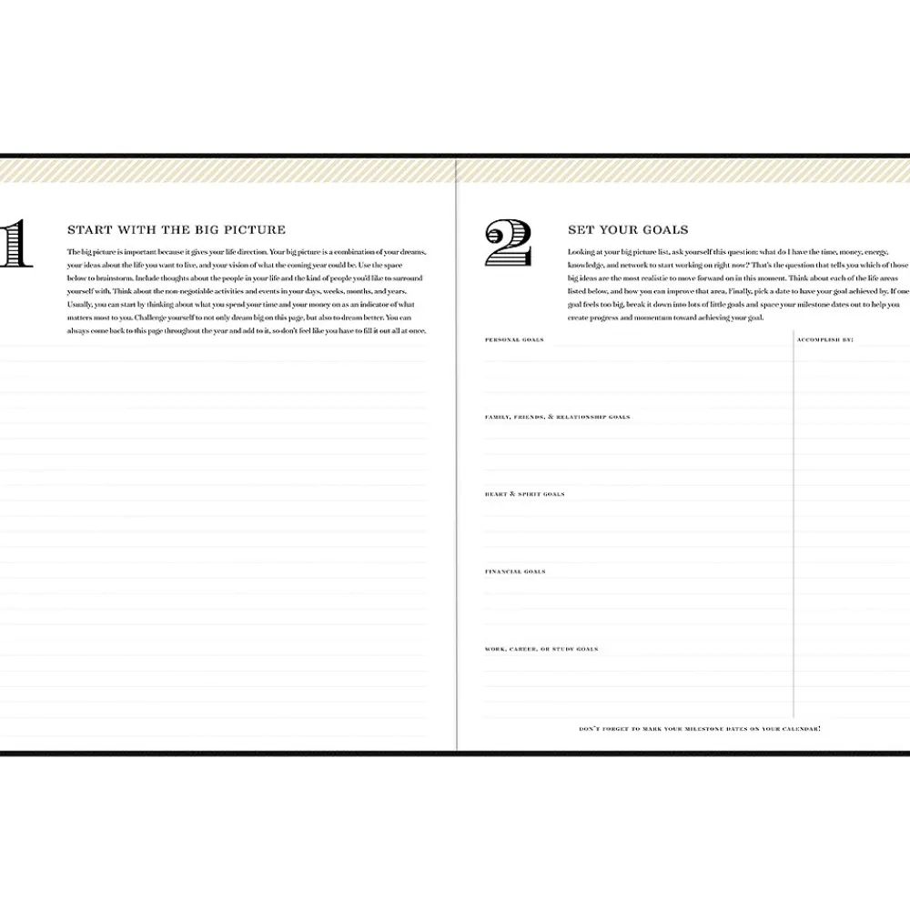 2025 Planners|Blue Sky 2025 Day Designer 8" x 10" Weekly & Monthly Planner, Faux Leather Cover, Black (148125)