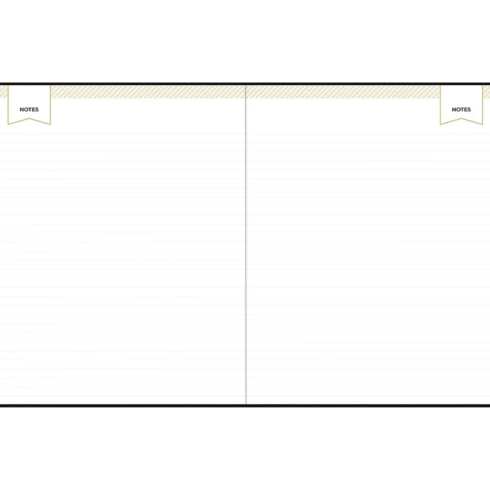2025 Planners|Blue Sky 2025 Day Designer 8" x 10" Weekly & Monthly Planner, Faux Leather Cover, Black (148125)