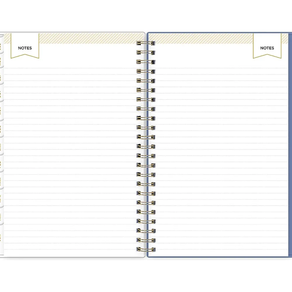 Academic Planners|Blue Sky 2024-2025 Day Designer Annabel 5" x 8" Academic Weekly & Monthly Planner, Plastic Cover, Blue/White (144869)