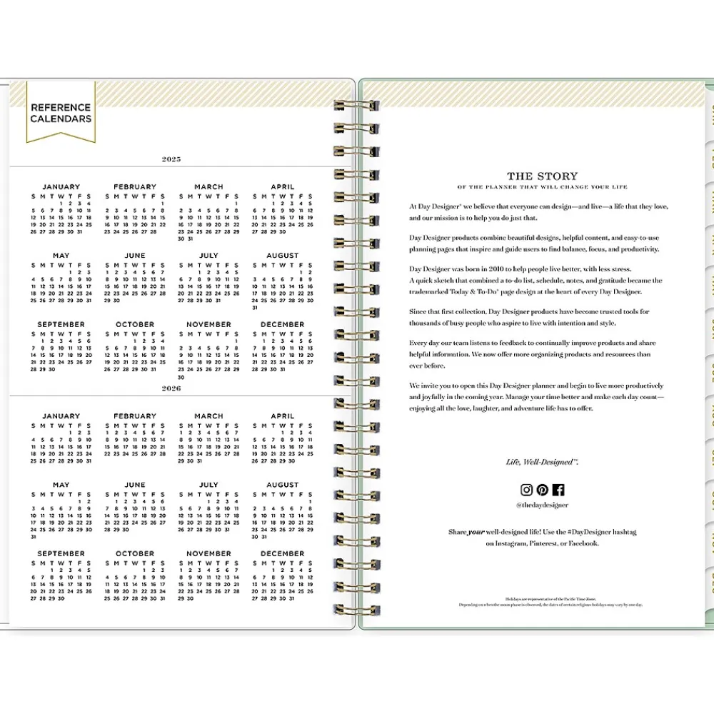 2025 Planners|Blue Sky 2025 Day Designer Arcadia 5" x 8" Weekly & Monthly Planner, Plastic Cover, Multicolor (148143)