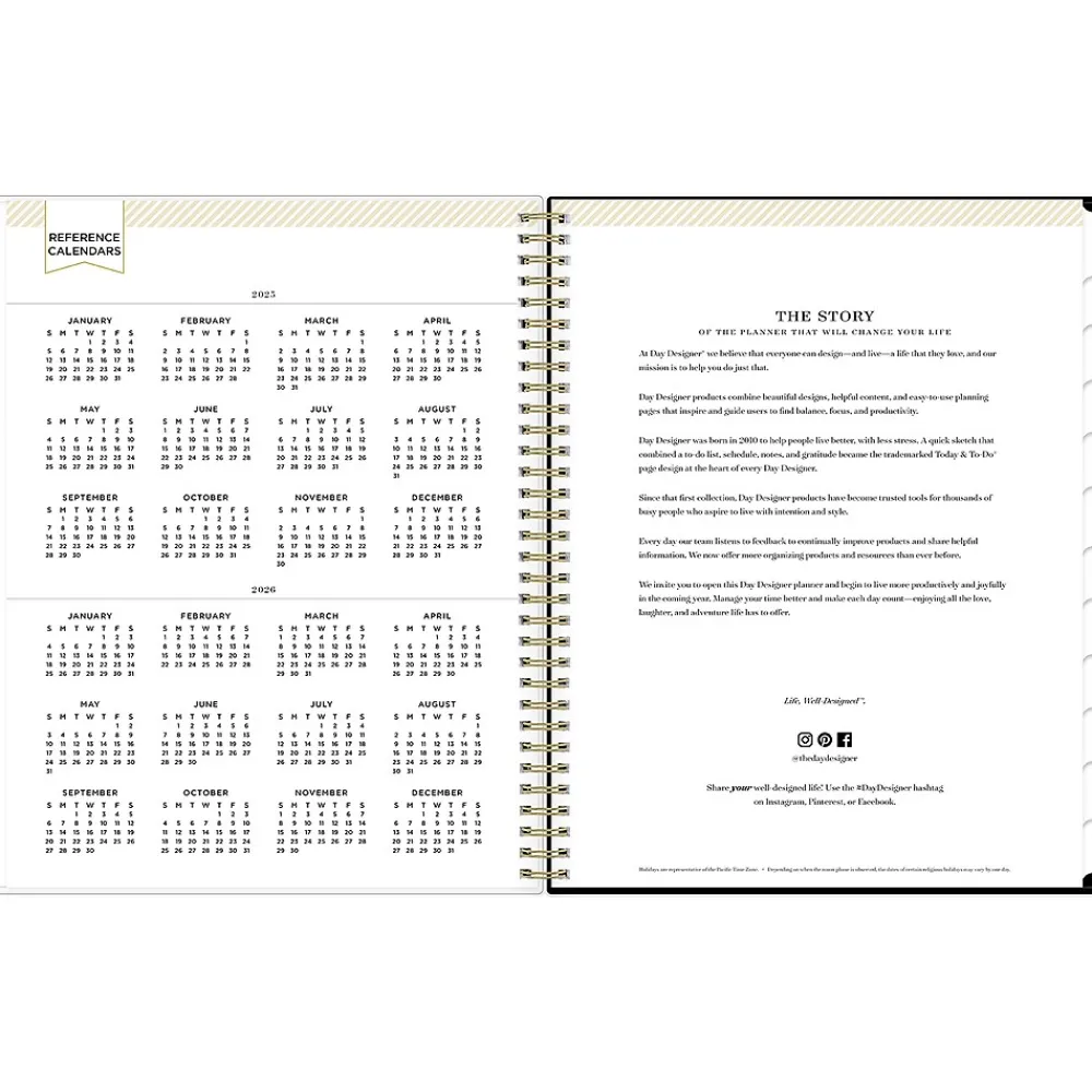 2025 Planners|Blue Sky 2025 Day Designer Austen 8.5" x 11" Weekly Planner, Plastic Cover, Multicolor (148128)