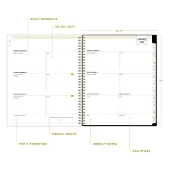 2025 Planners|Blue Sky 2025 Day Designer Austen 8.5