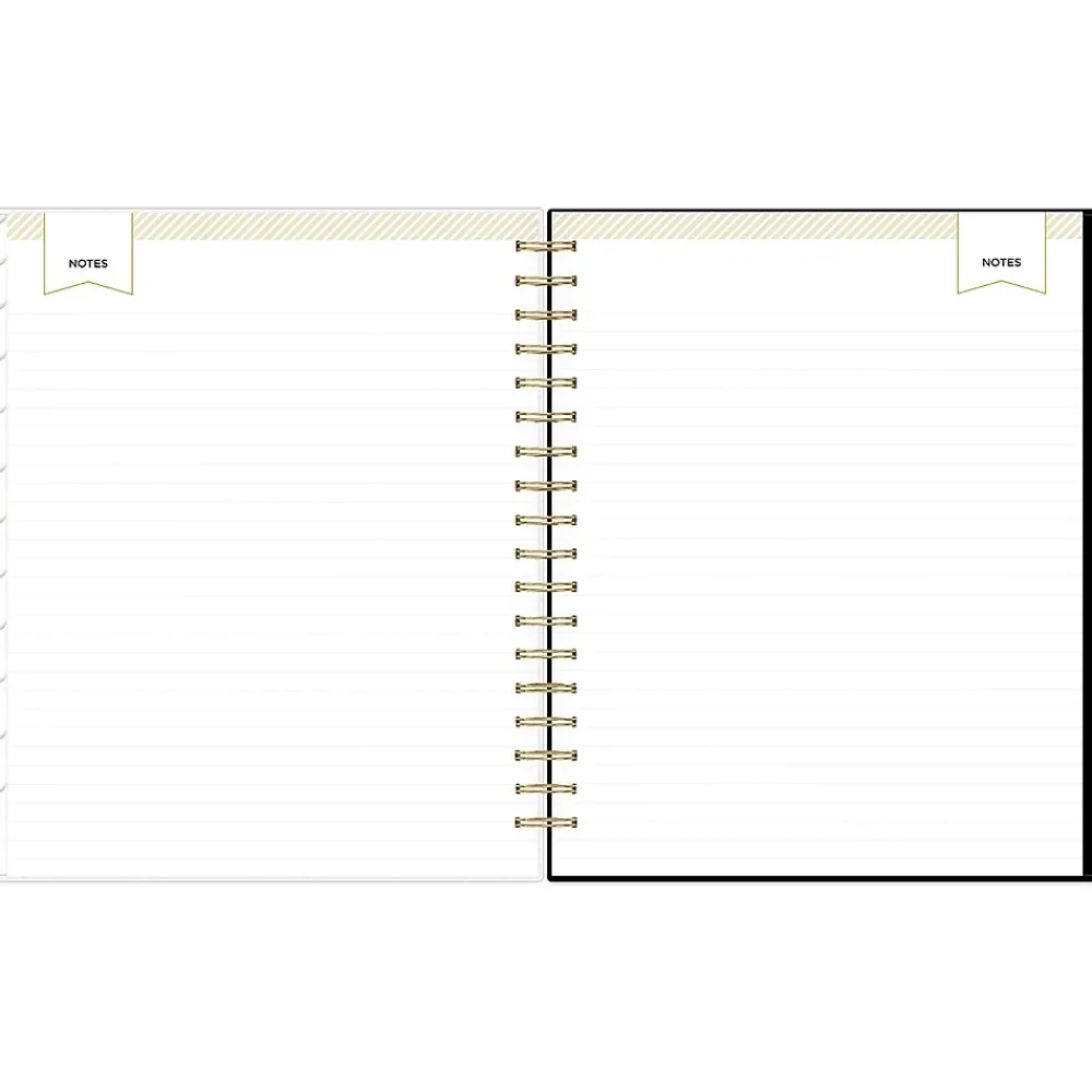 2025 Planners|Blue Sky 2025 Day Designer Austen Black 8" x 10" Daily & Monthly Planner, Plastic Cover, Multicolor (148130)