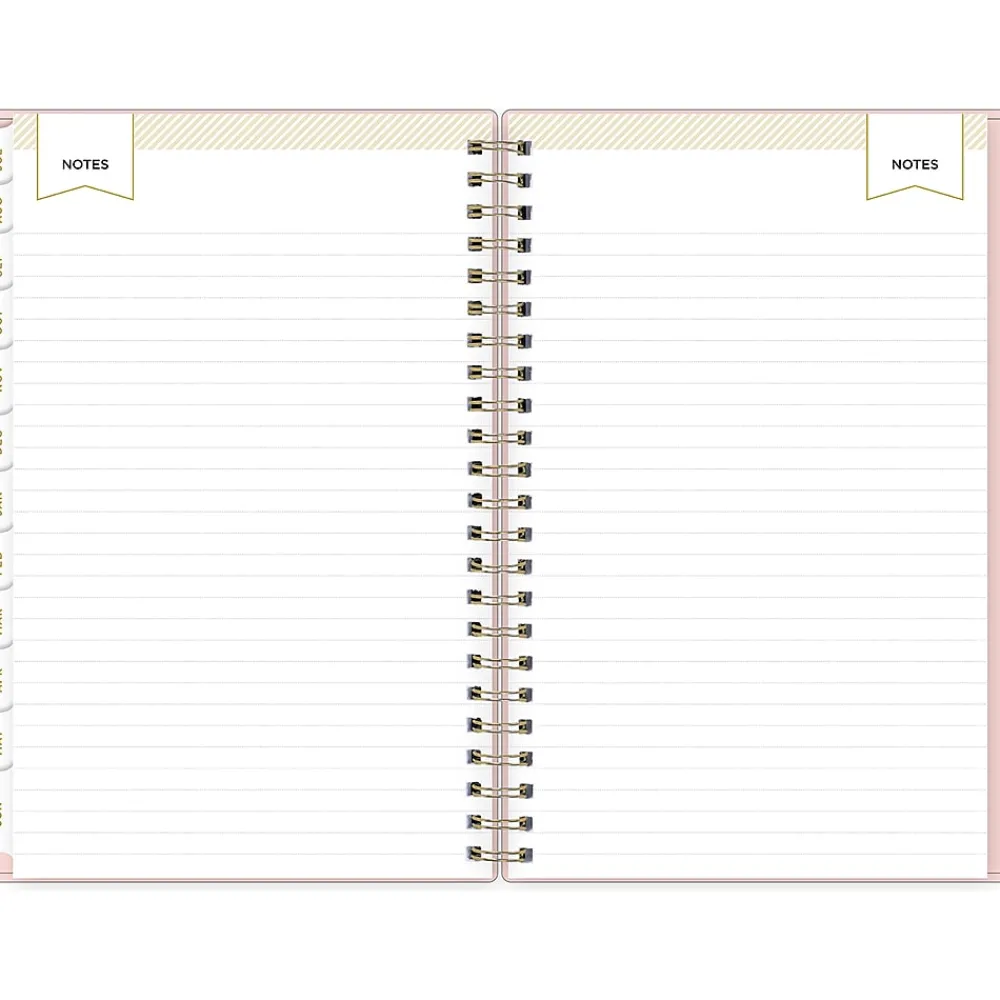 Academic Planners|Blue Sky 2024-2025 Day Designer Blush 5" x 8" Academic Weekly & Monthly Planner, Plastic Cover, Pink (150138)
