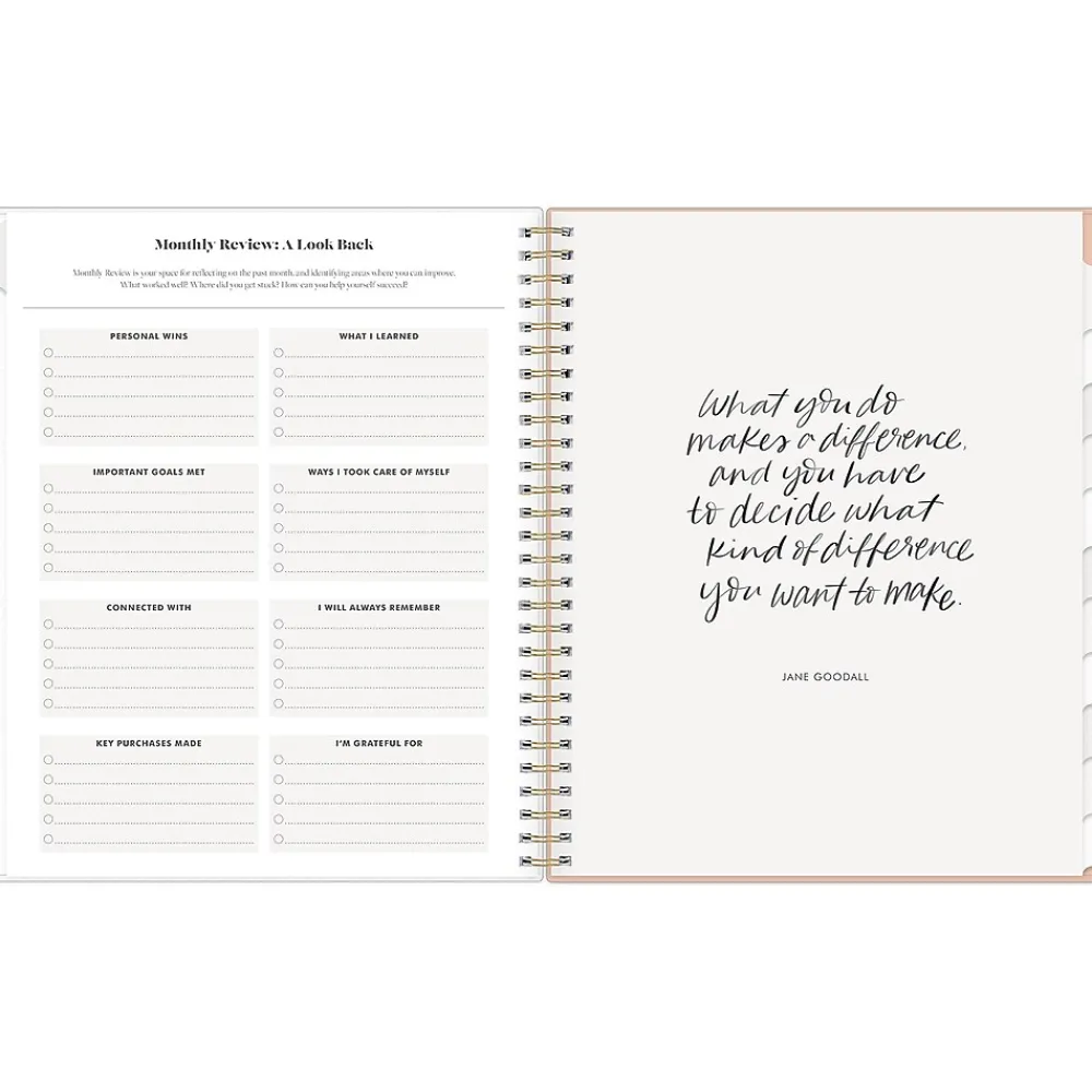 2025 Planners|Blue Sky 2025 Day Designer Everygirl Botanica 8" x 10" Daily & Monthly Planner, Plastic Cover, Multicolor (148263)