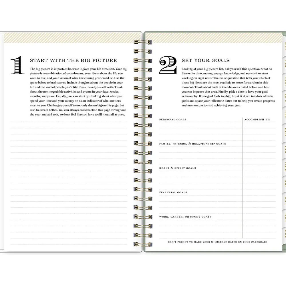 2025 Planners|Blue Sky 2025 Day Designer Felicity 5" x 8" Weekly & Monthly Planner, Plastic Cover, Multicolor (148139)
