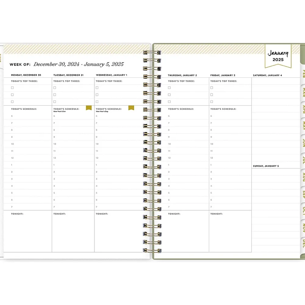2025 Planners|Blue Sky 2025 Day Designer Fiore 5.88" x 8.63" Weekly & Monthly Planner, Plastic Cover, Multicolor (148141)