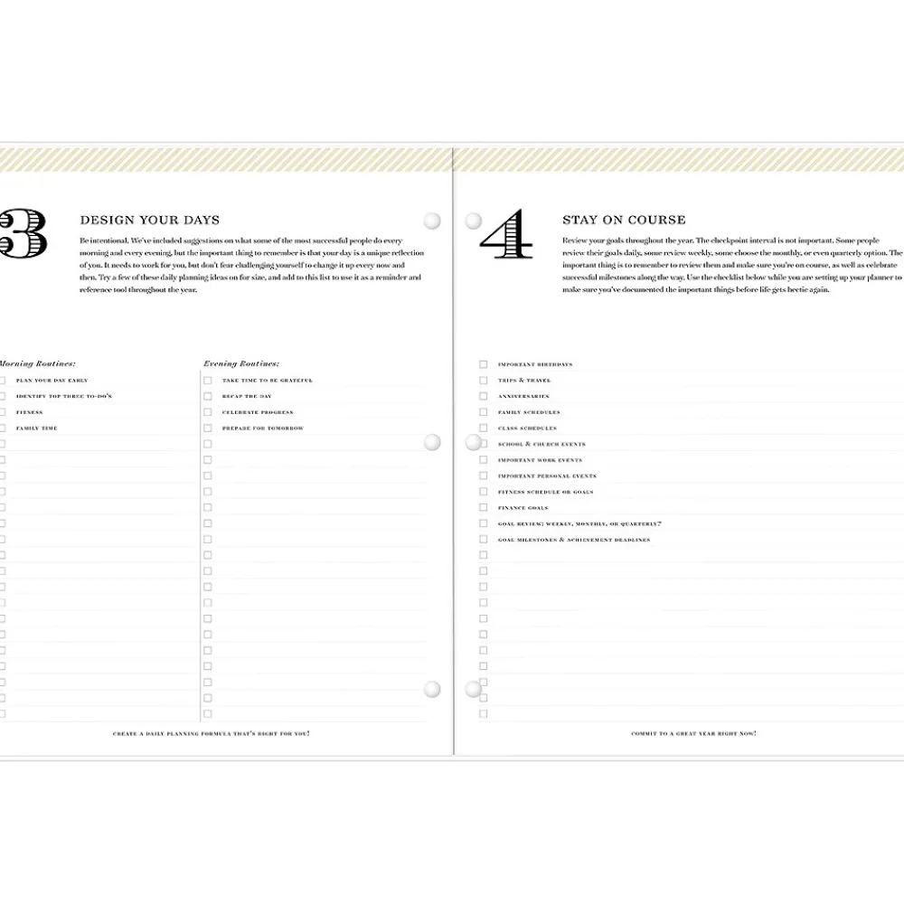 Academic Planners|Blue Sky 2024-2025 Day Designer Spotty Small Gold 8.5" x 11" Academic Monthly Planner, Plastic Cover, White/Gold (149829)