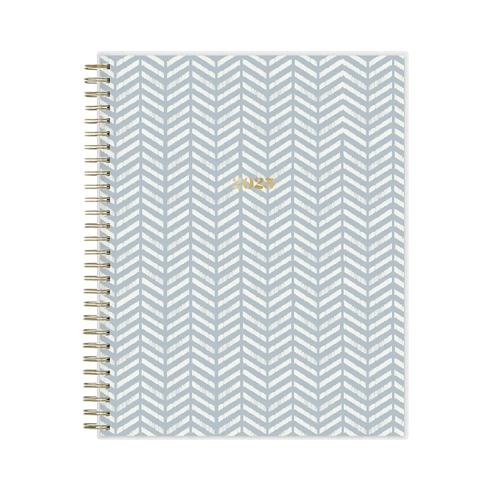 2025 Planners|Blue Sky 2025 Day Designer The Everygirl Evan Blue 8" x 10" Monthly Planner, Plastic Cover, Blue/White (150777)
