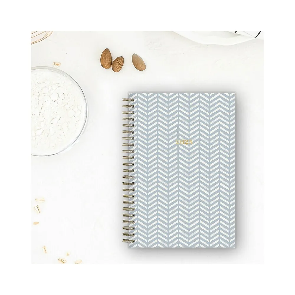2025 Planners|Blue Sky 2025 Day Designer The Everygirl Evan Blue 5" x 8" Weekly & Monthly Planner, Plastic Cover, Blue/White (150778)