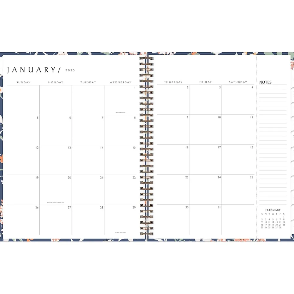 2025 Planners|Blue Sky 2025 Green Earth Effie 8.5" x 11" Weekly & Monthly Planner, Paperboard Cover, Multicolor (138325-25)
