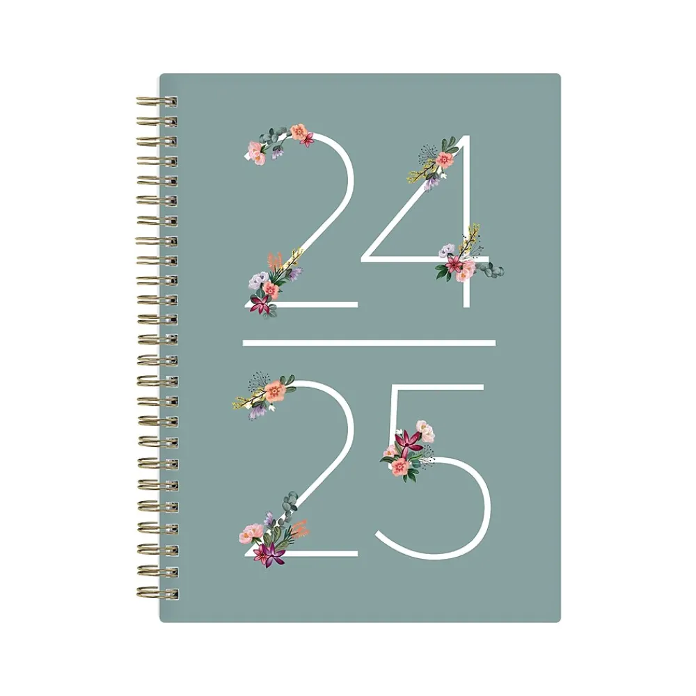 Academic Planners|Blue Sky 2024-2025 Greta 5.88" x 8.63" Academic Weekly & Monthly Planner, Plastic Cover, Multicolor (136482-A25)