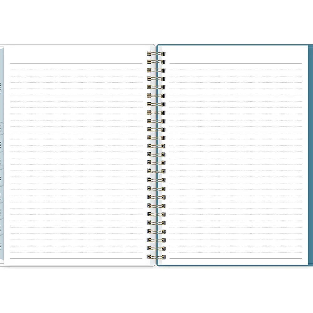 Academic Planners|Blue Sky 2024-2025 Ivory Paper Co Davina 5.87" x 8.6" Academic Weekly & Monthly Planner, Plastic Cover, Cream/Blue (146882)