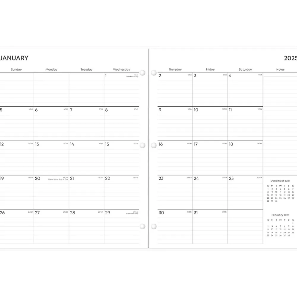 2025 Planners|Blue Sky 2025 Juno 8.5" x 11" Monthly Planner, Plastic Cover, Pink (152266)