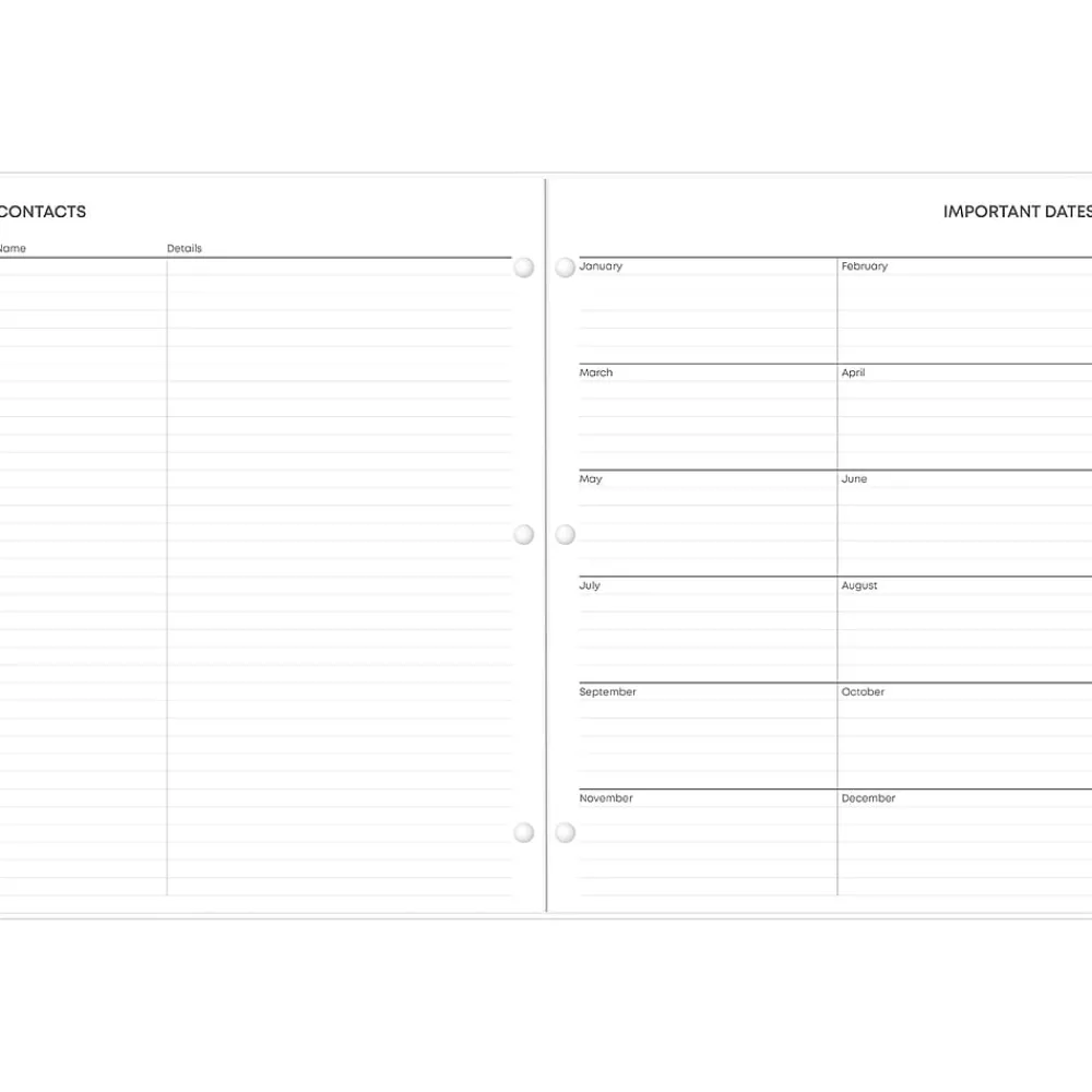 2025 Planners|Blue Sky 2025 Juno 8.5" x 11" Monthly Planner, Plastic Cover, Pink (152266)