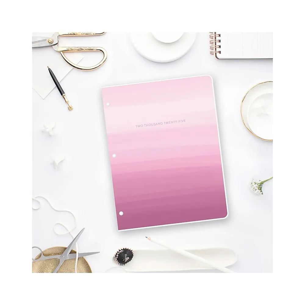 2025 Planners|Blue Sky 2025 Juno 8.5" x 11" Monthly Planner, Plastic Cover, Pink (152266)