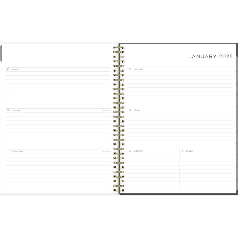 2025 Planners|Blue Sky 2025 Kelly Ventura Midnight Garden 8.5" x 11" Weekly & Monthly Planner, Plastic Cover, Multicolor (140944-25)