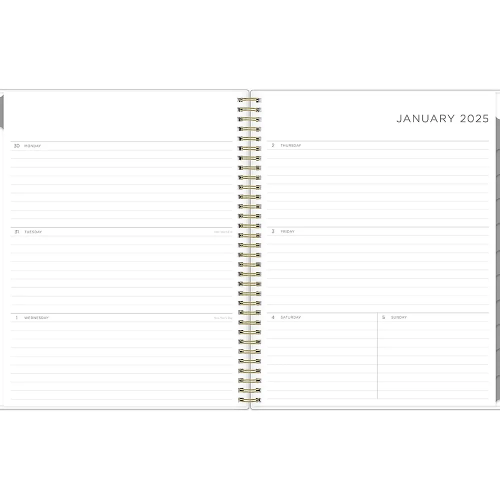 2025 Planners|Blue Sky 2025 Kelly Ventura Mimosa 8.5" x 11" Weekly & Monthly Planner, Plastic Cover, Yellow/White (149059-25)