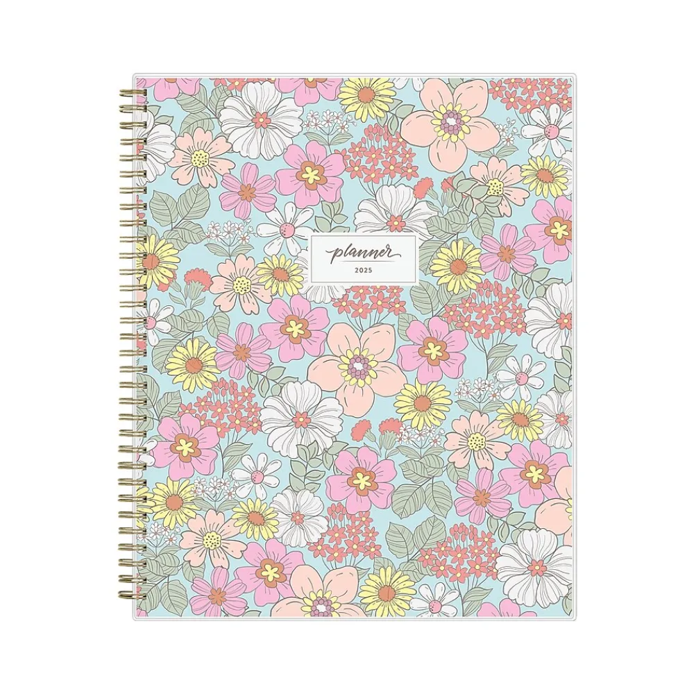 2025 Planners|Blue Sky 2025 Kiera Blue 8.5" x 11" Weekly & Monthly Planner, Plastic Cover, Multicolor (152467)